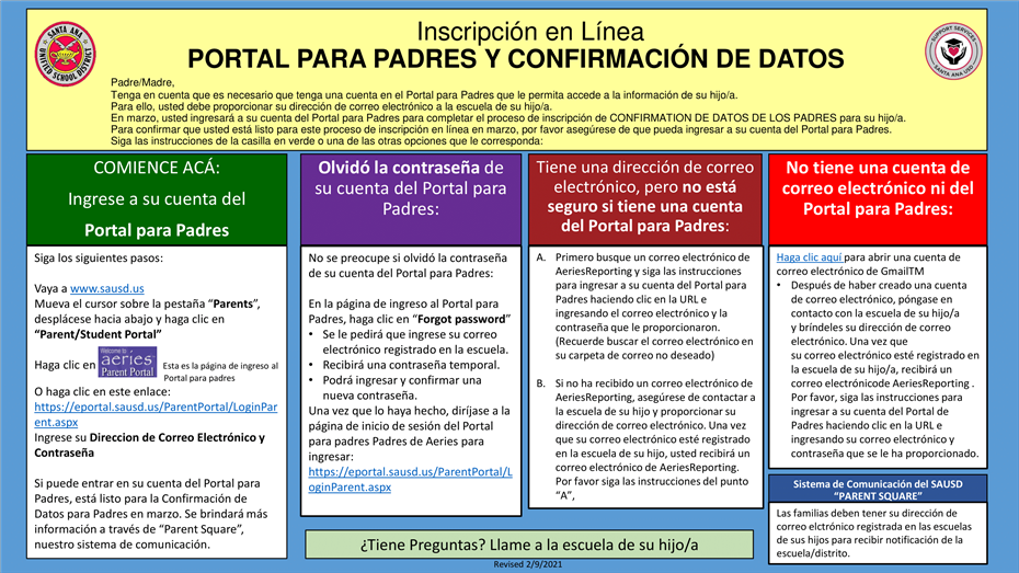 parent portal sausd carr